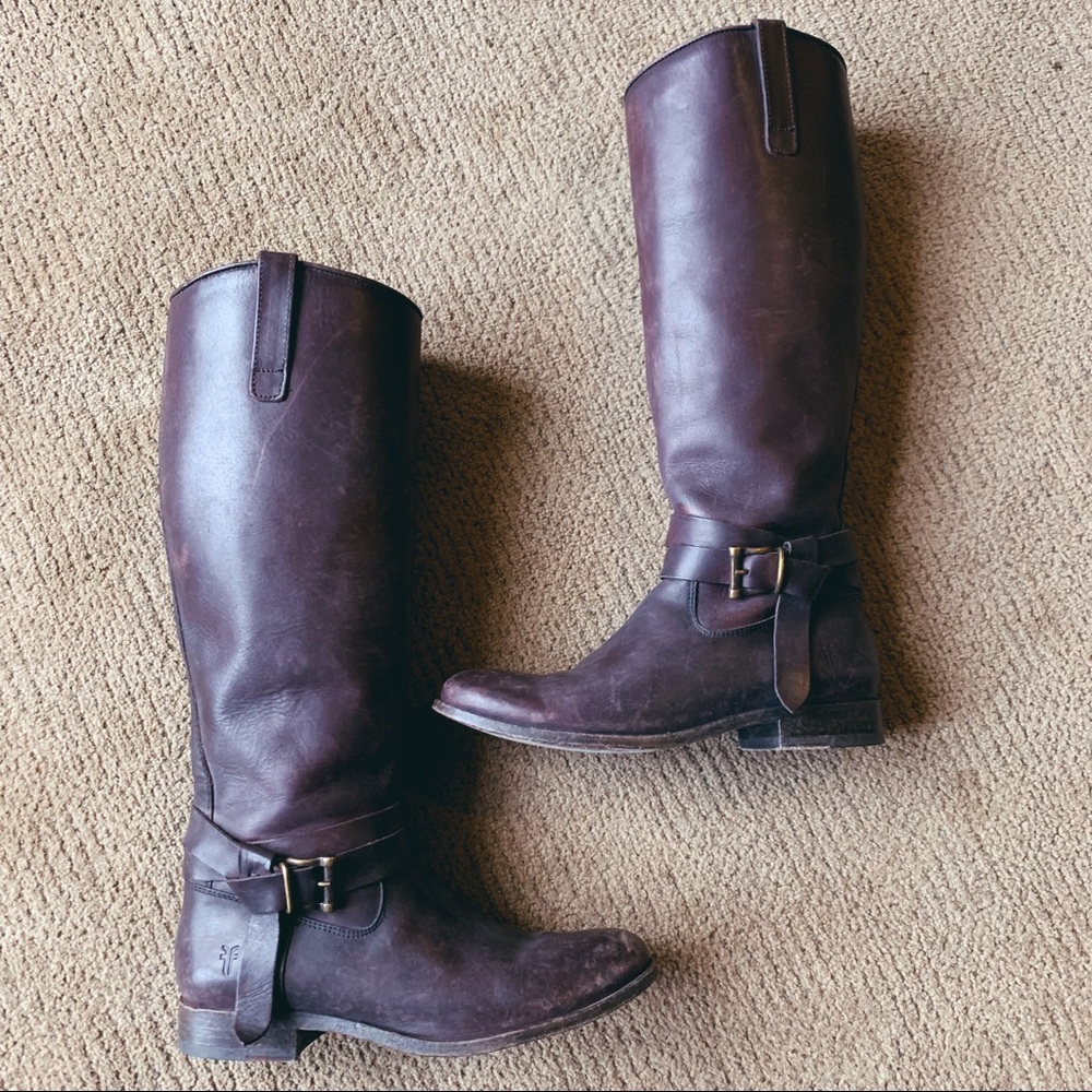 Frye “Melissa” Knotted Tall Riding Boots